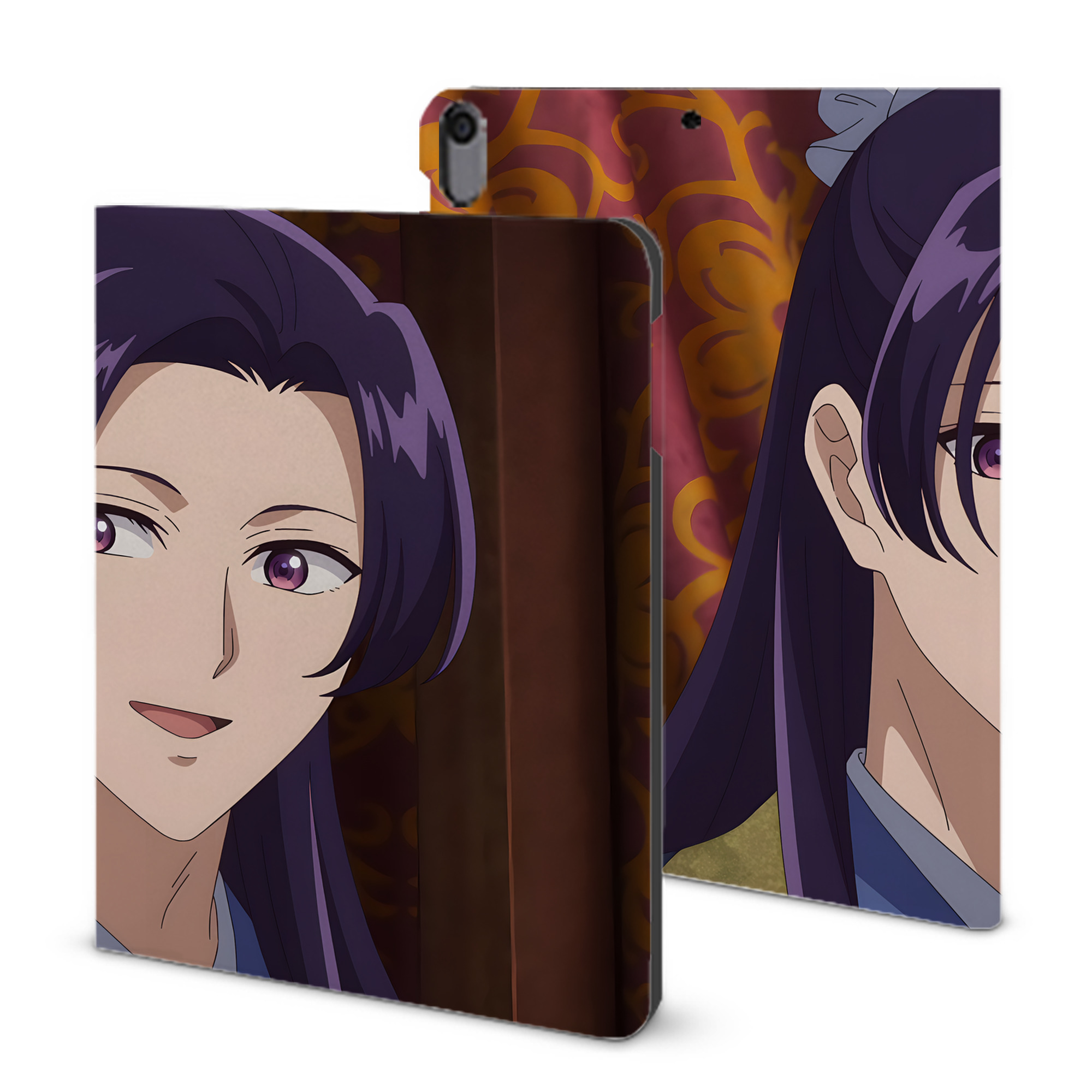 （画像用） 薬屋のひとりごと The Apothecary Diaries IPad ケース ブック型 PUレザー TPU 耐衝撃 軽量 薄型 ペン収納なし 全面保護 IPad 各モデル対応